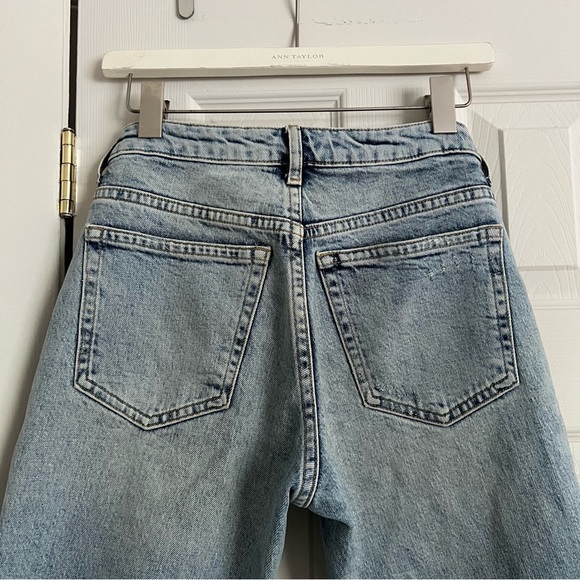 TOPSHOP Petite Straight Cropped Jeans Size 25 - Picture 8 of 9